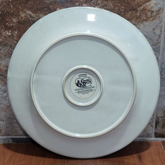 Cracker Barrel Starfish Mermaid Coastal Life Embossed 3D Dinner Plate Stoneware - Picture 3 of 11
